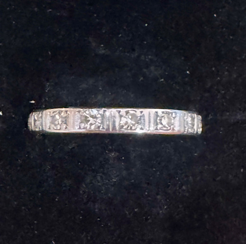 14K Diamond 30's eternity band