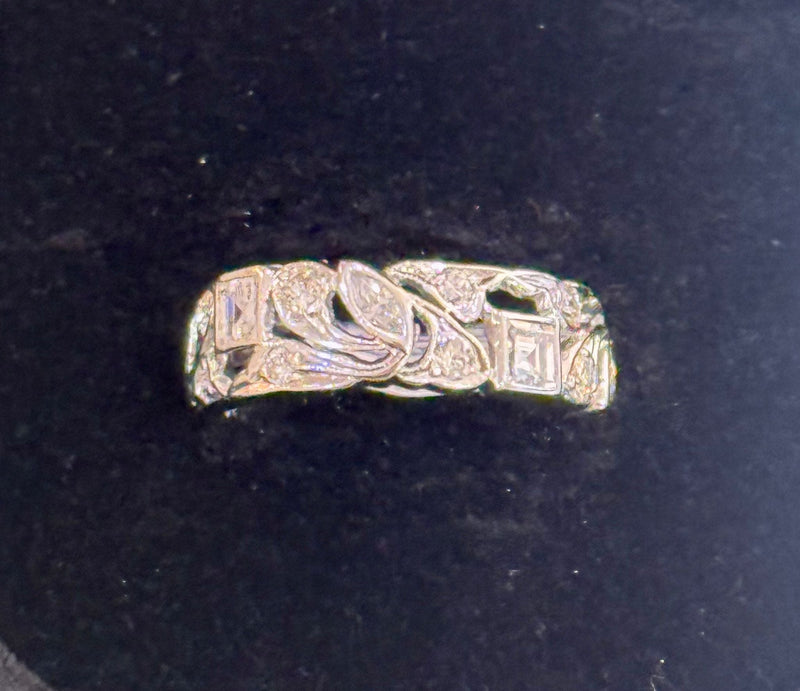 Plat. Diamond 40's eternity band