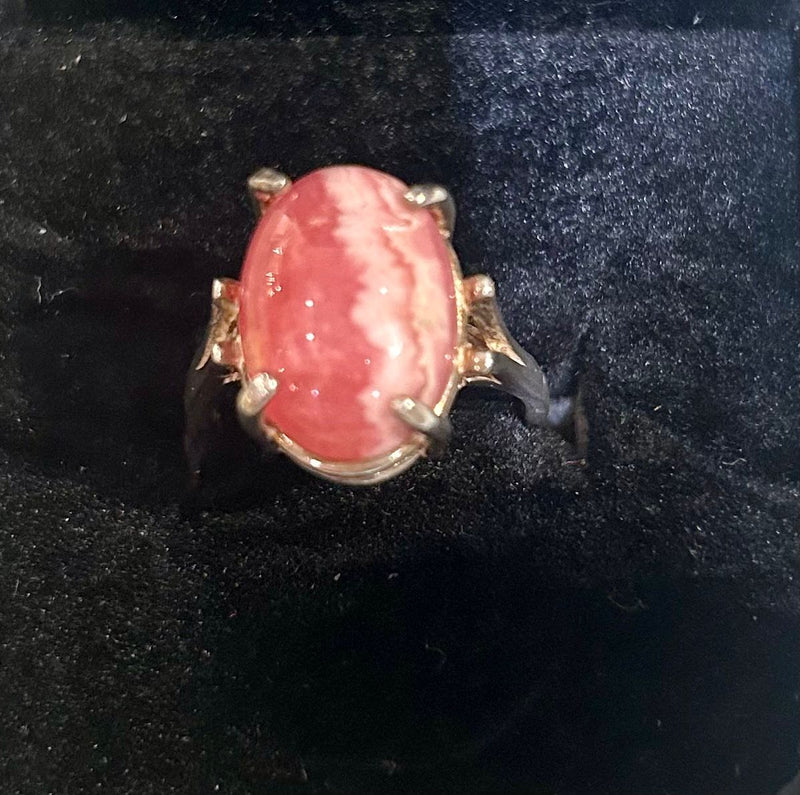 SS Rhodochrosite Ring