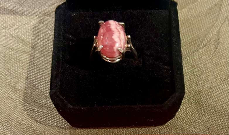SS Rhodochrosite Ring