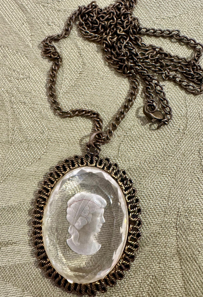 Lady Portrait Necklace