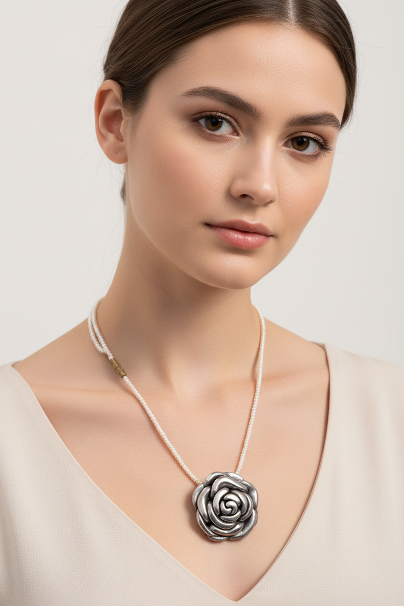SS Flower on Pearl Chain