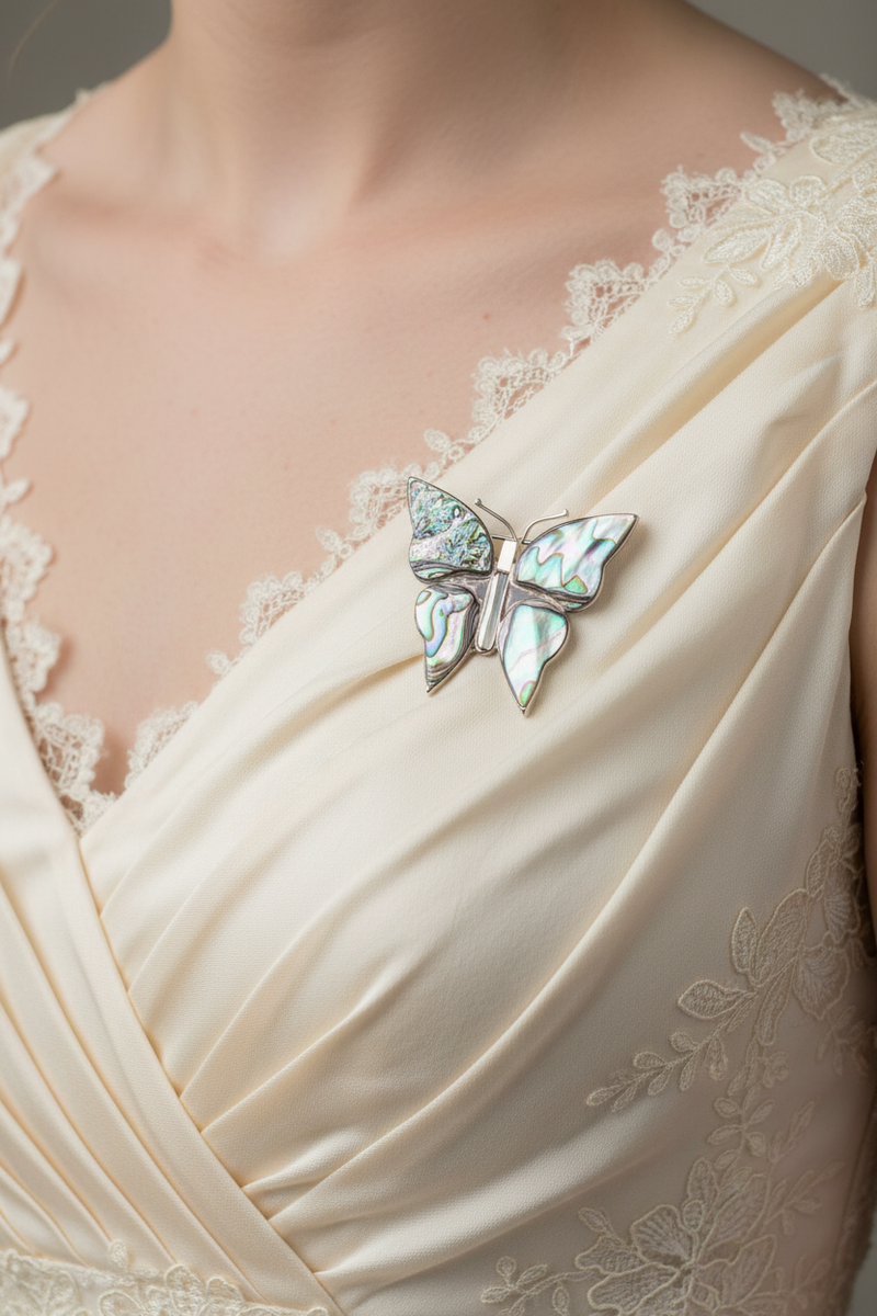 S.S. Butterfly w/ Abalone Pin