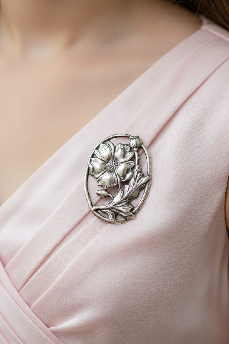 SS Flower pin