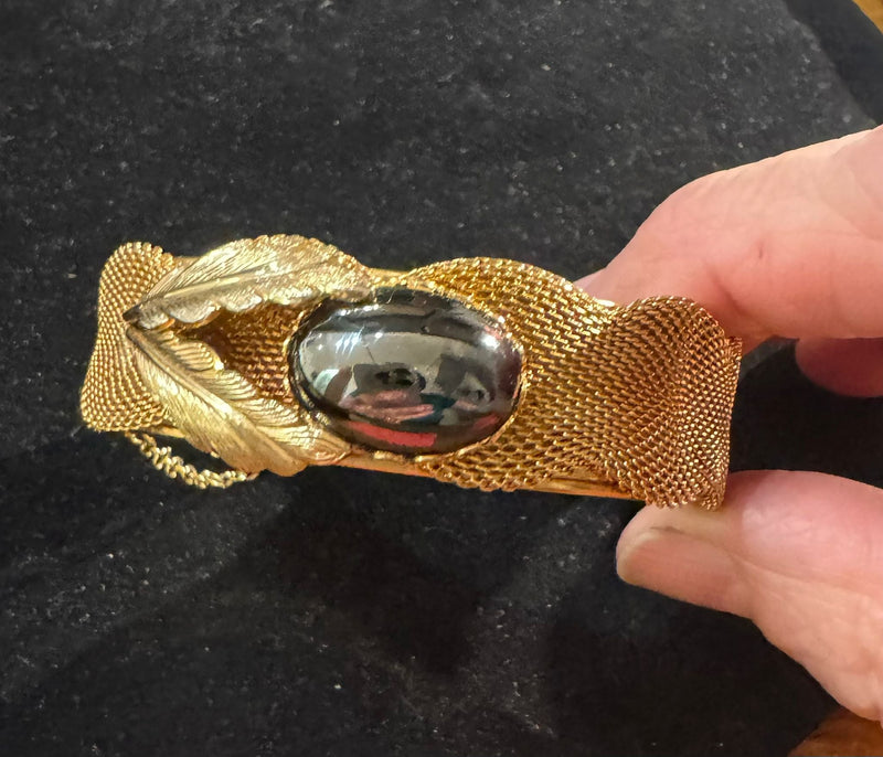 Gold Tone hemitite Bangle