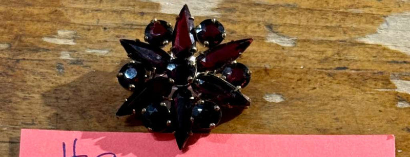 Victorian Garnet Star Pin