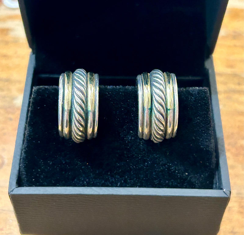 David Yurman 14K SS Earrings