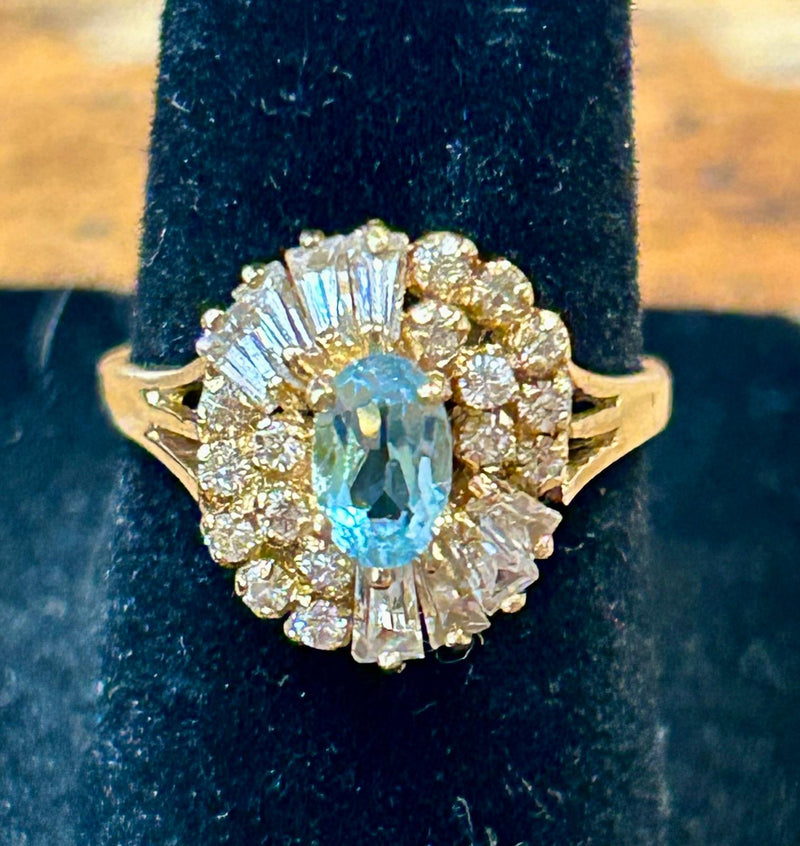 10K Topaz and Faux diamonds