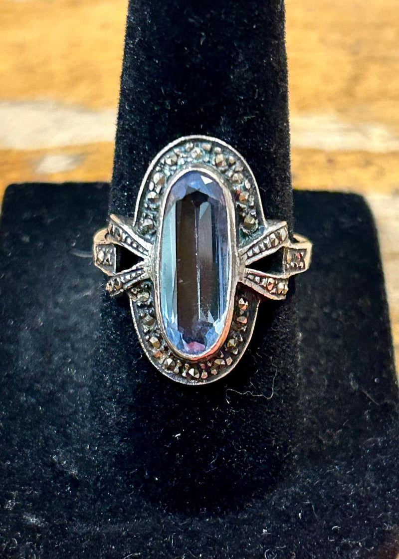 Blue glass and Marc ring