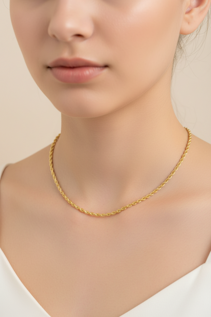 14k 20 inch rope chain