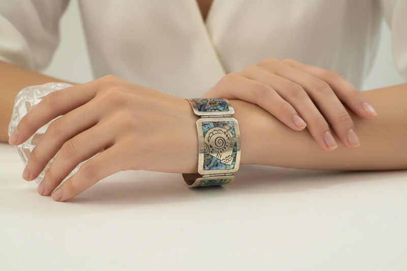 SS Abalone 5 link mexico bracelet