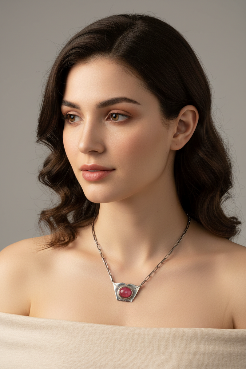 SS amber necklace
