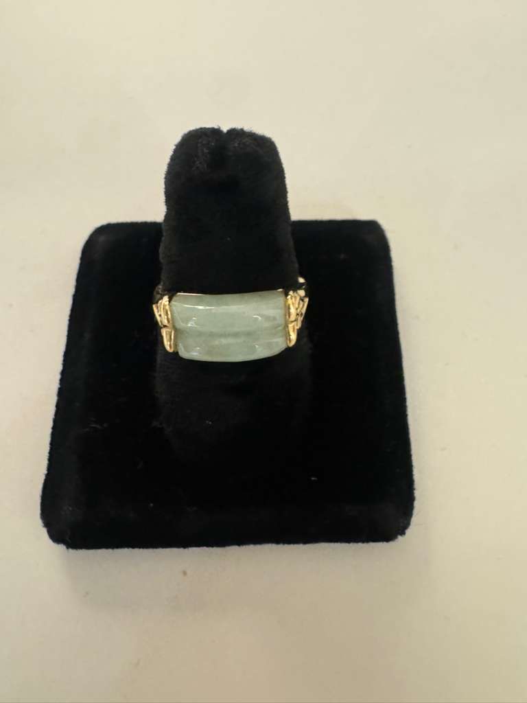 14k jade ring