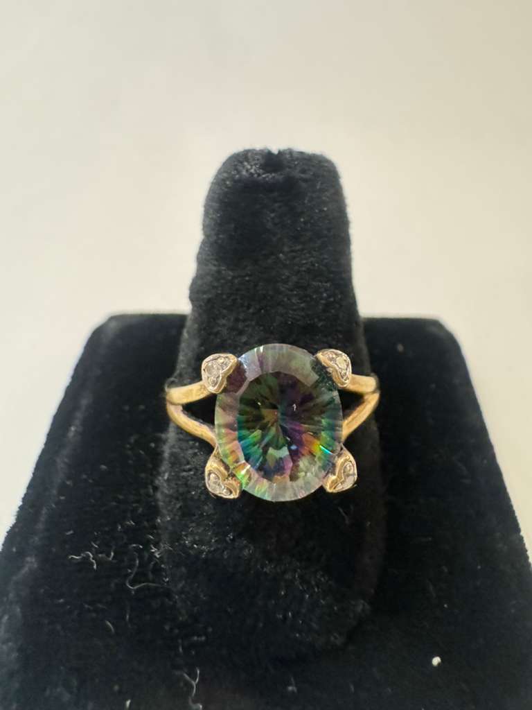 10k Mystic topaz