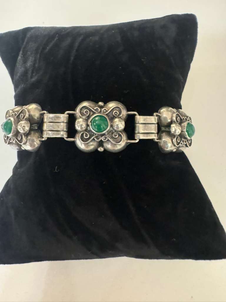 SS Malachite bracelet/mexico