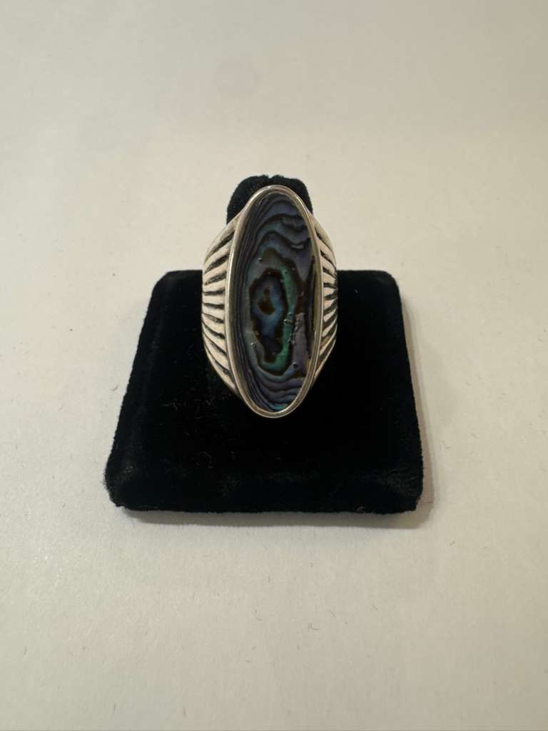 SS Abalone Ring