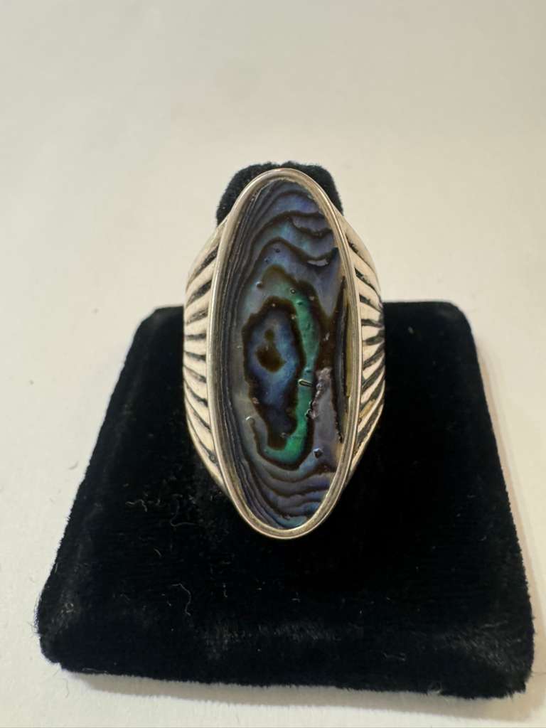 SS Abalone Ring
