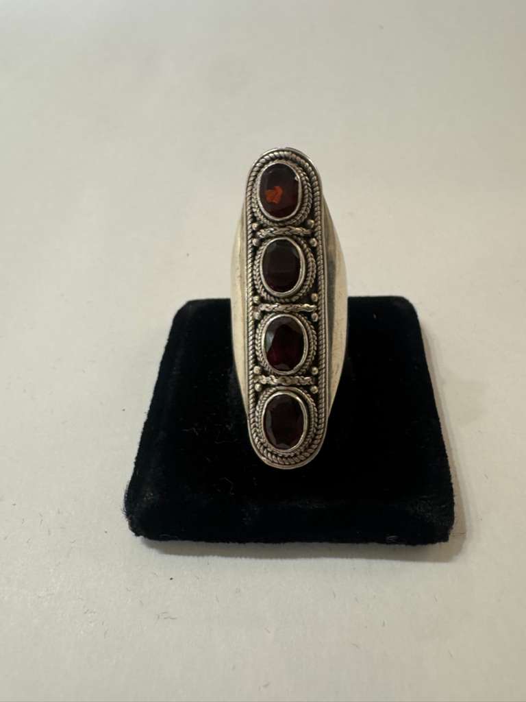 SS 4 Stone Ring