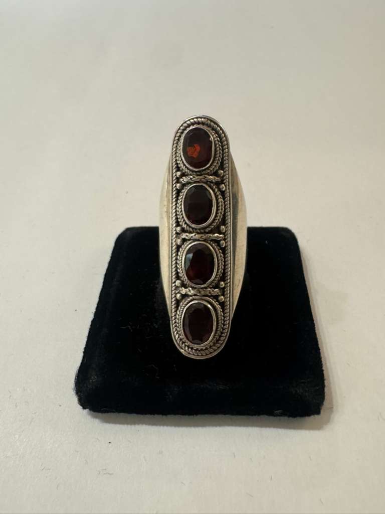 SS 4 Stone Ring