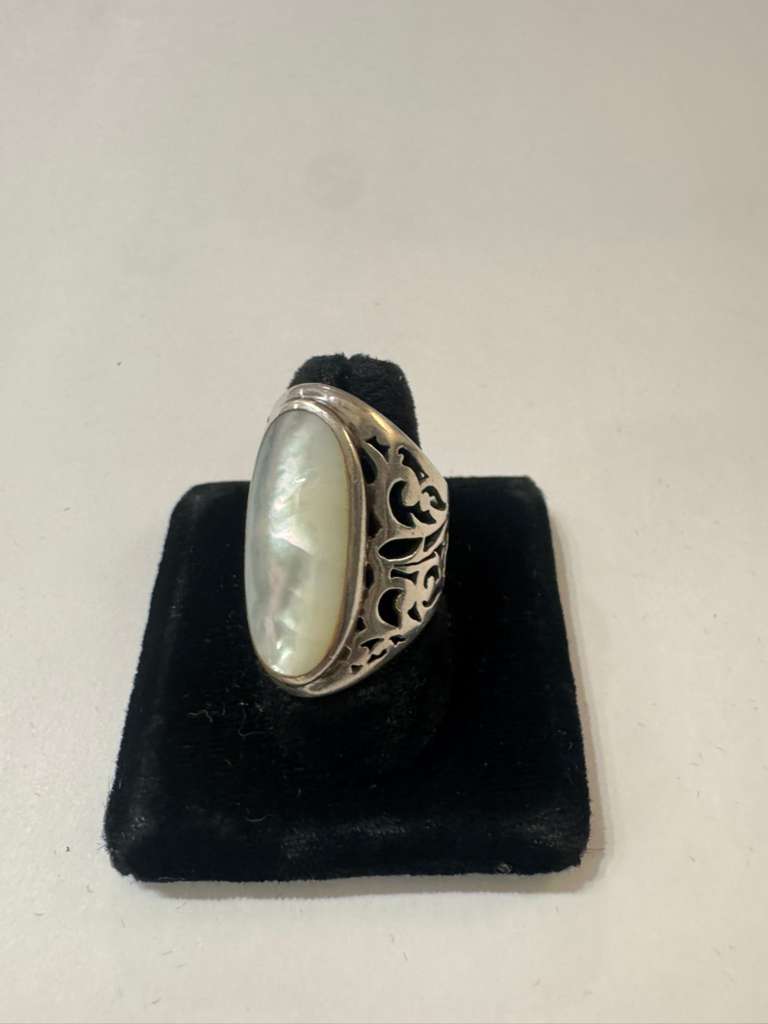 Sterling and MOP Ring