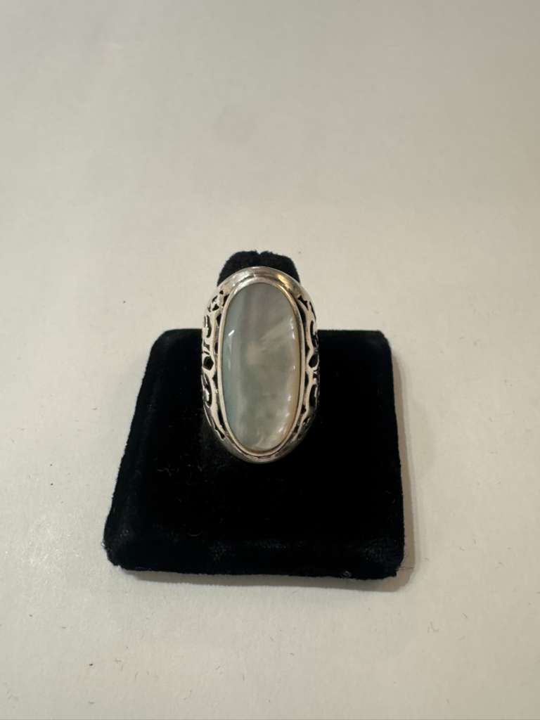 Sterling and MOP Ring