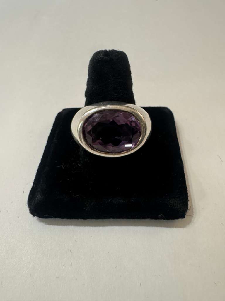 SS Amethyst Ring