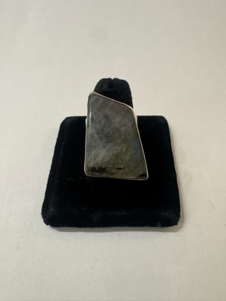 SS Labradorite Ring
