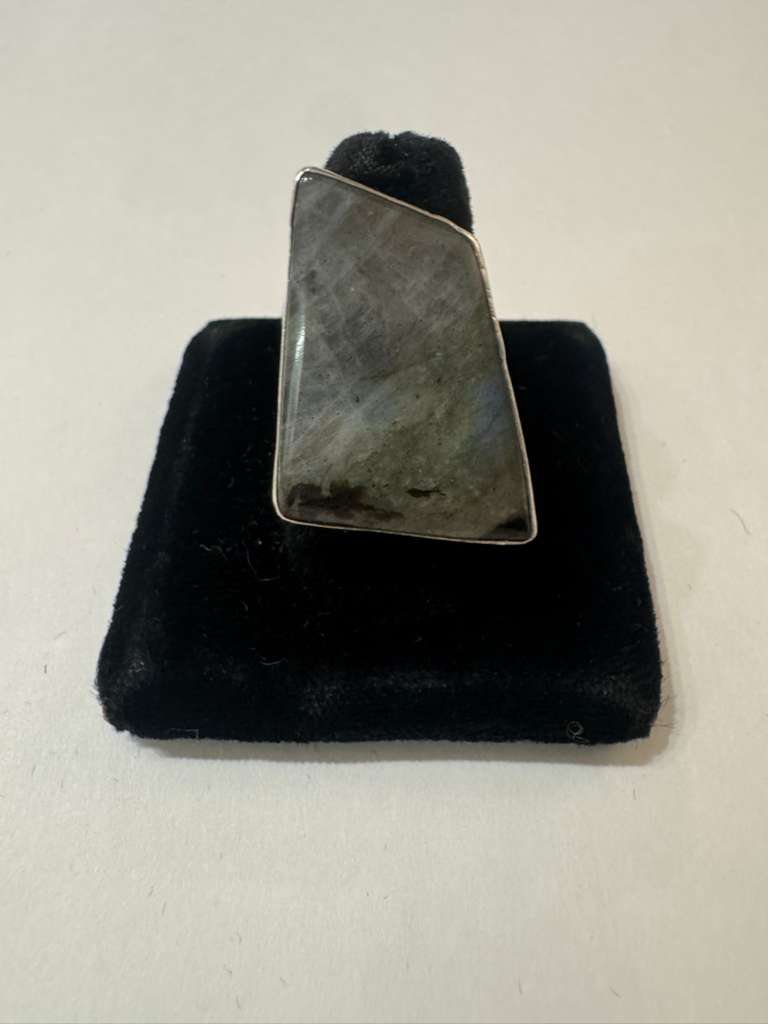SS Labradorite Ring