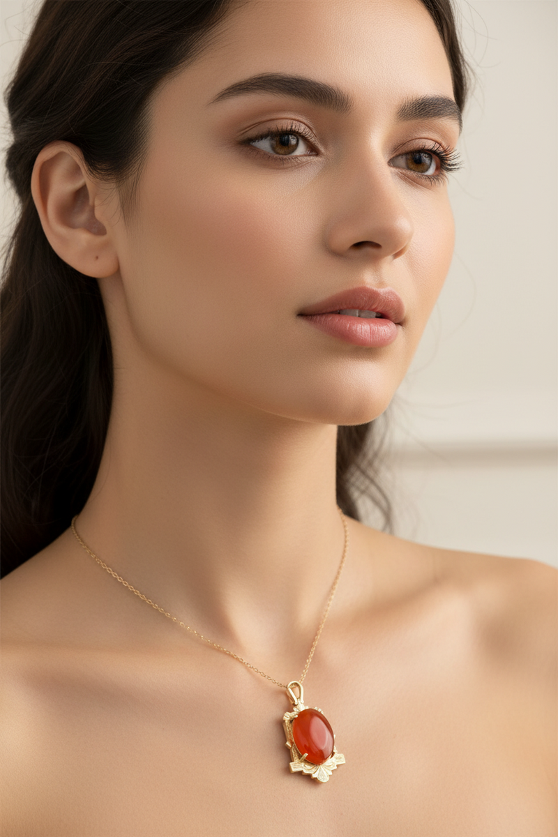 14K VCT Onyx and carn fob