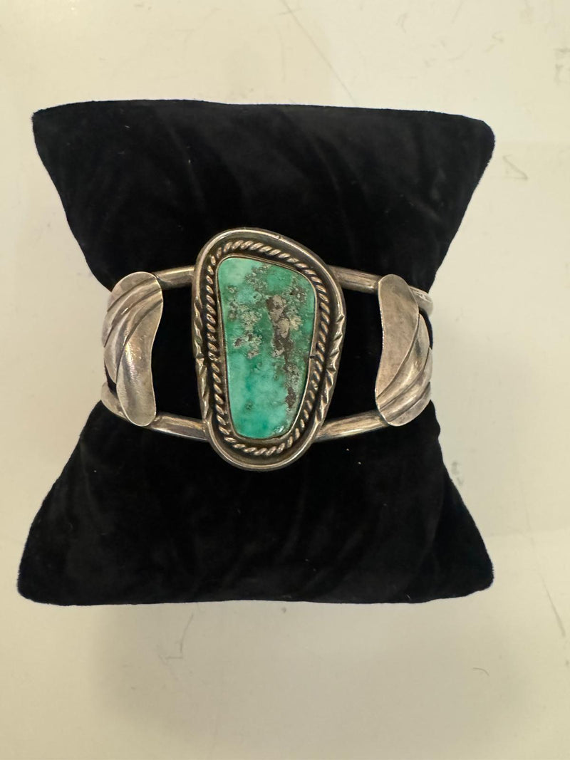 SS Turq cuff 1 stone