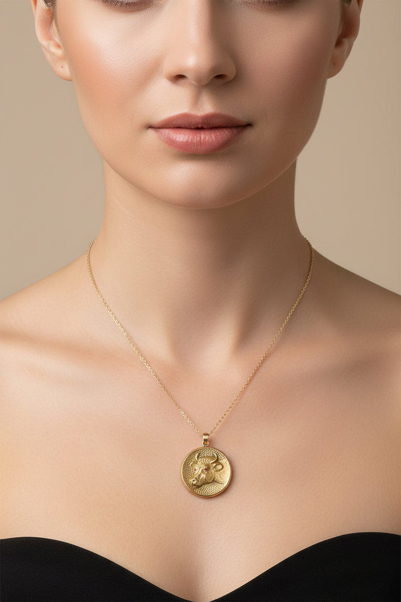 G.F. bull pend. w/GF chain