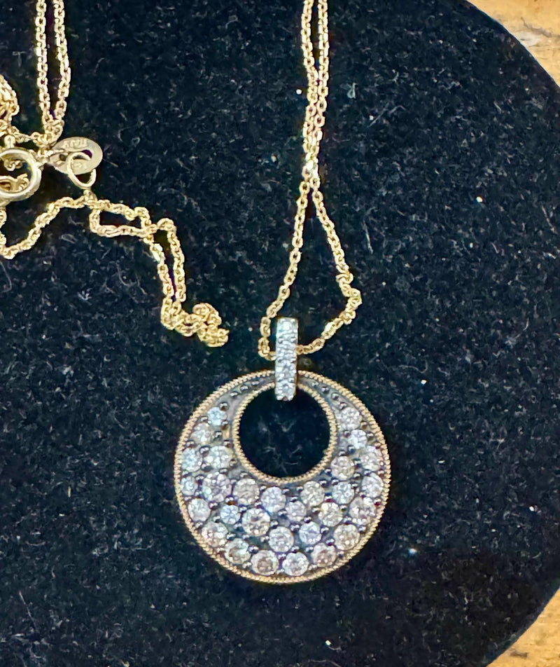 14k Dia Pend on 14k Gold Chain