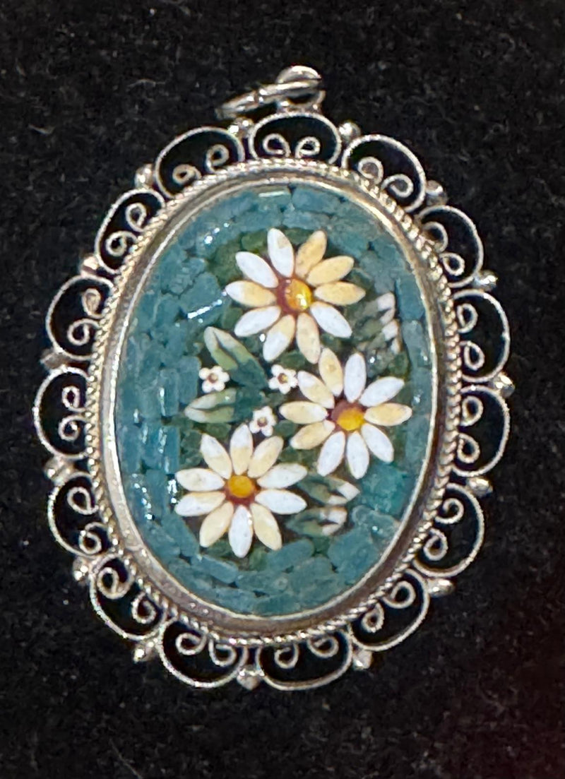Vintage Micro Mosaic Pin
