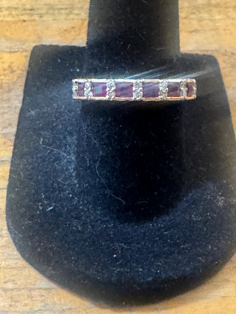 ruby and Diamond Ring in 14K Yellow Gold - KGR 16953