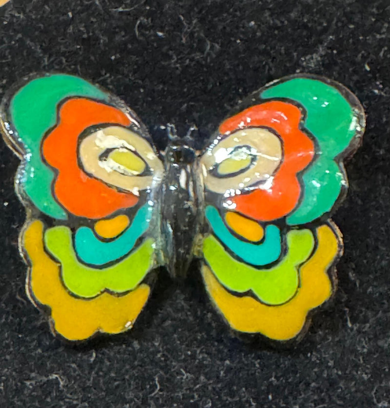 Vintage Enamel Brooch