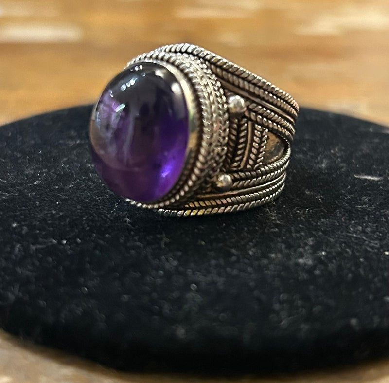 SS Amethyst Ring