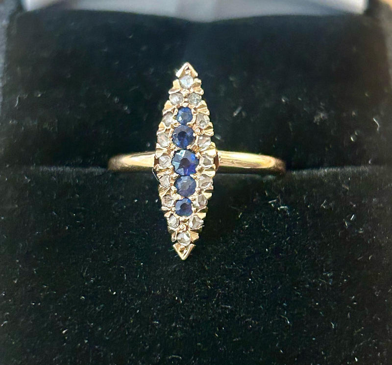 14k VCT Sapphire and diamond