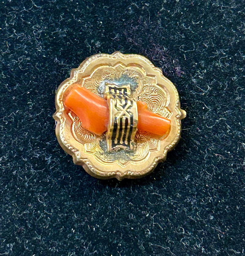 VCT GF Pin with Coral and chain