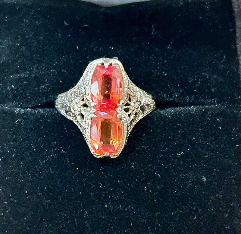 14K deco with padparashia sapphire?