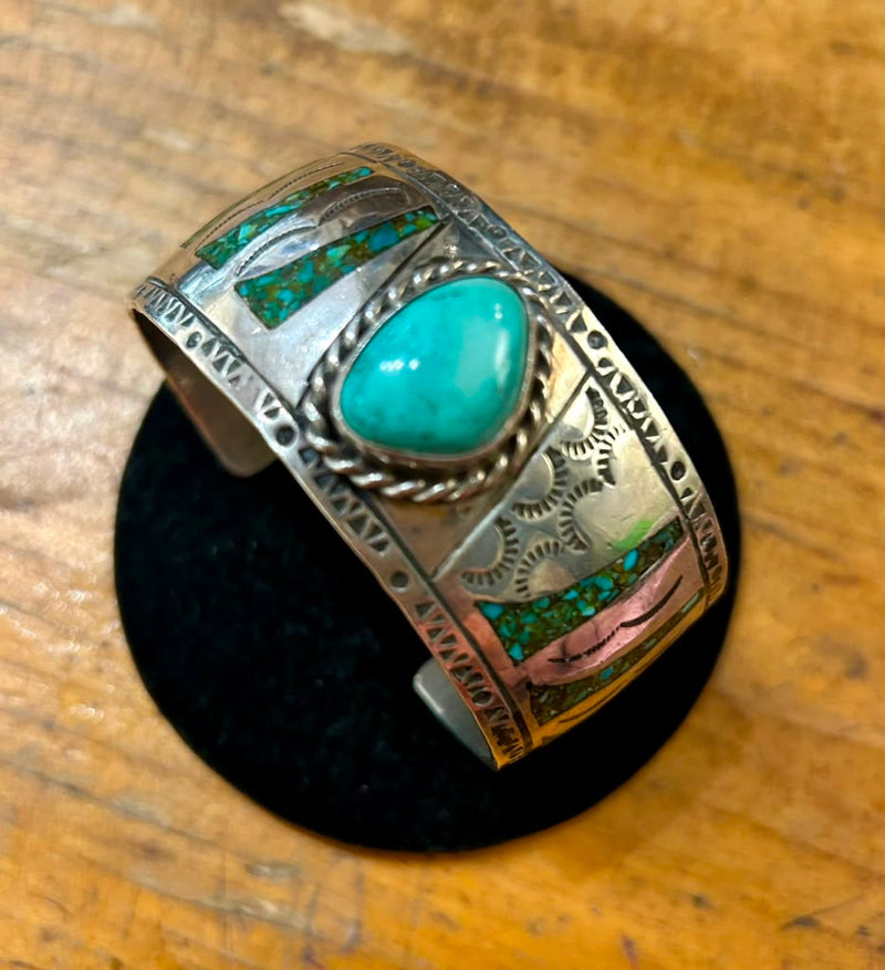 Sterling Silver Crushed Turquoise