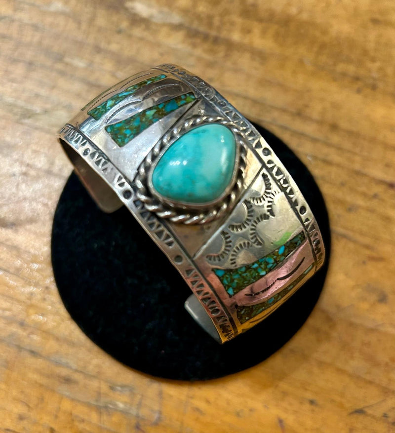 Sterling Silver Crushed Turquoise