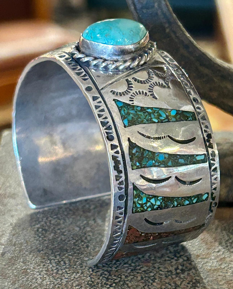 Sterling Silver Crushed Turquoise