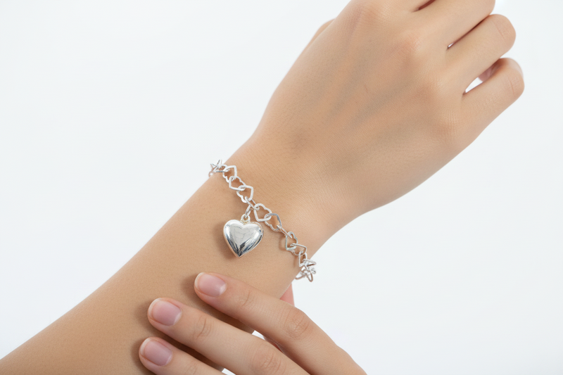 SS Heart Bracelet