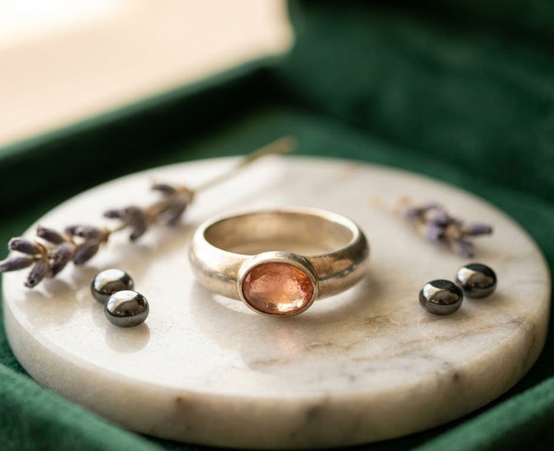 Sterling Silver Pink Tourmaline Ring