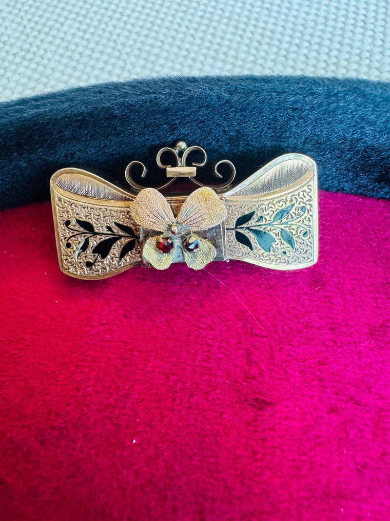 GF VCT Bow pin with red stones
