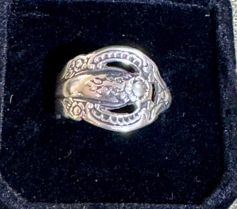 SS Etched Spoon Ring
