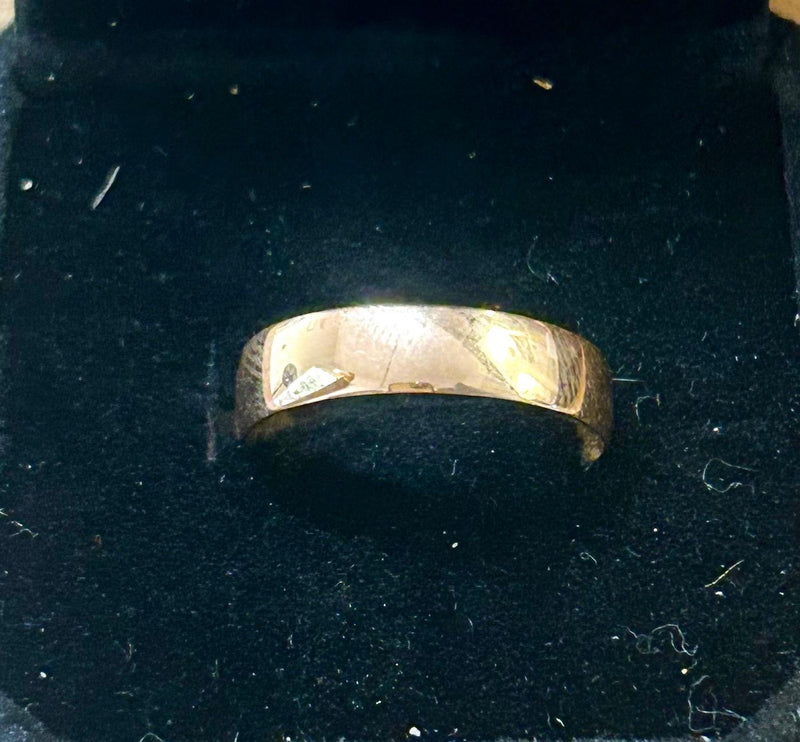 Vintage 1918 14K Gold Plain Band Ring Size 8.5