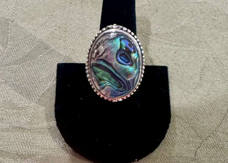 SS Large Abalone Ring