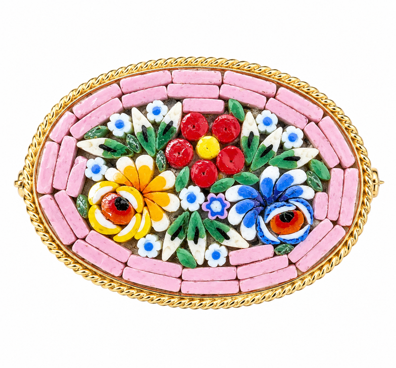 Micro mosaic pin