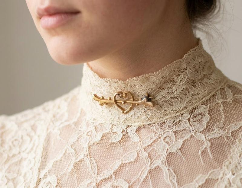 Victorian Gold Filled Bar Pin Brooch